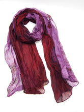 Carica l'immagine nel visualizzatore di Gallery, Sciarpa media 100% Seta, 15 varianti, EDIZIONE LIMITATA, Tintura Naturale