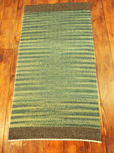 Load image into Gallery viewer, Green mélange carpet, 125x62cm., Natural Dye