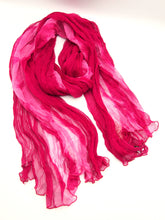 Carica l'immagine nel visualizzatore di Gallery, Stola/Sciarpa grande 100% Seta, 16 tonalità, Tintura Naturale