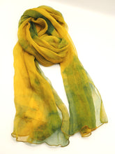 Carica l'immagine nel visualizzatore di Gallery, Sciarpa media 100% Seta, 19 varianti, Tintura Naturale