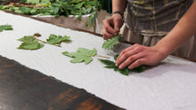 Load image into Gallery viewer, 100% Merino Wool Ecoprint Scarf, Natural Dye