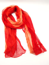 Carica l'immagine nel visualizzatore di Gallery, Sciarpa media 100% Seta, 19 varianti, Tintura Naturale