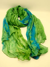 Load image into Gallery viewer, Large stole 100% Silk, 11 shades, Natural Dye