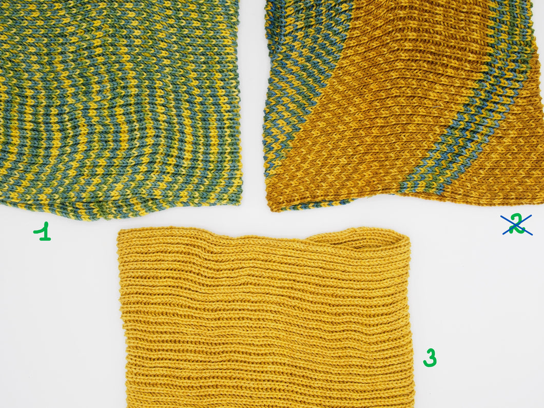 Neck warmer 100% Merinos wool, 32 variants, natural dyeing