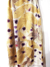 Load image into Gallery viewer, Large Stole Ecoprint 100% Fresh Wool, Natural Dye
