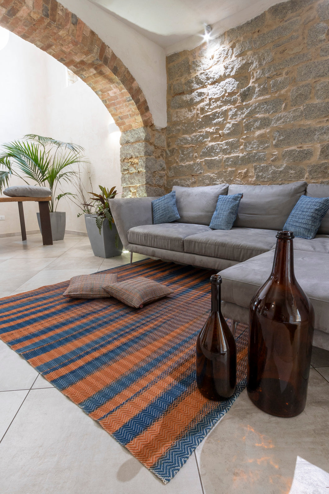 Tappeto 190x185cm., Tintura Naturale
