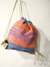 Lade das Bild in den Galerie-Viewer, Zainetto a sacca in Tessuto, 6 Colori, Tintura Naturale
