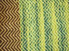Load image into Gallery viewer, Green mélange carpet, 125x62cm., Natural Dye
