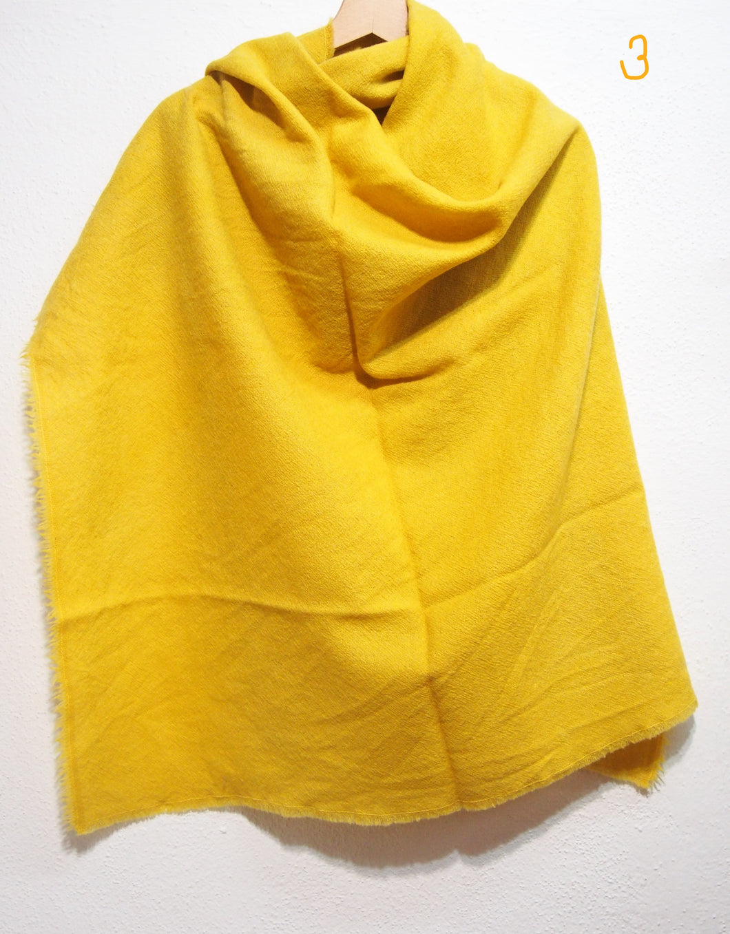 Worsted Scarf 100% Merinos Wool, Natural Dye