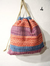 Lade das Bild in den Galerie-Viewer, Zainetto a sacca in Tessuto, 6 Colori, Tintura Naturale
