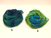 Load image into Gallery viewer, Large stole 100% Silk, 11 shades, Natural Dye
