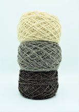 Load image into Gallery viewer, 3 balls of 100% Sardinian wool, natural colours
