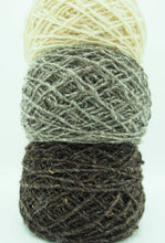 Load image into Gallery viewer, 3 balls of 100% Sardinian wool, natural colours
