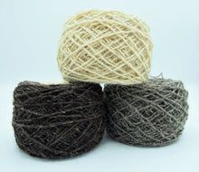 Load image into Gallery viewer, 3 balls of 100% Sardinian wool, natural colours
