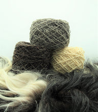 Load image into Gallery viewer, 3 balls of 100% Sardinian wool, natural colours
